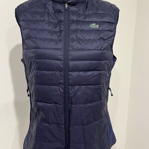 Lacoste Women's Navy Puffer Vest